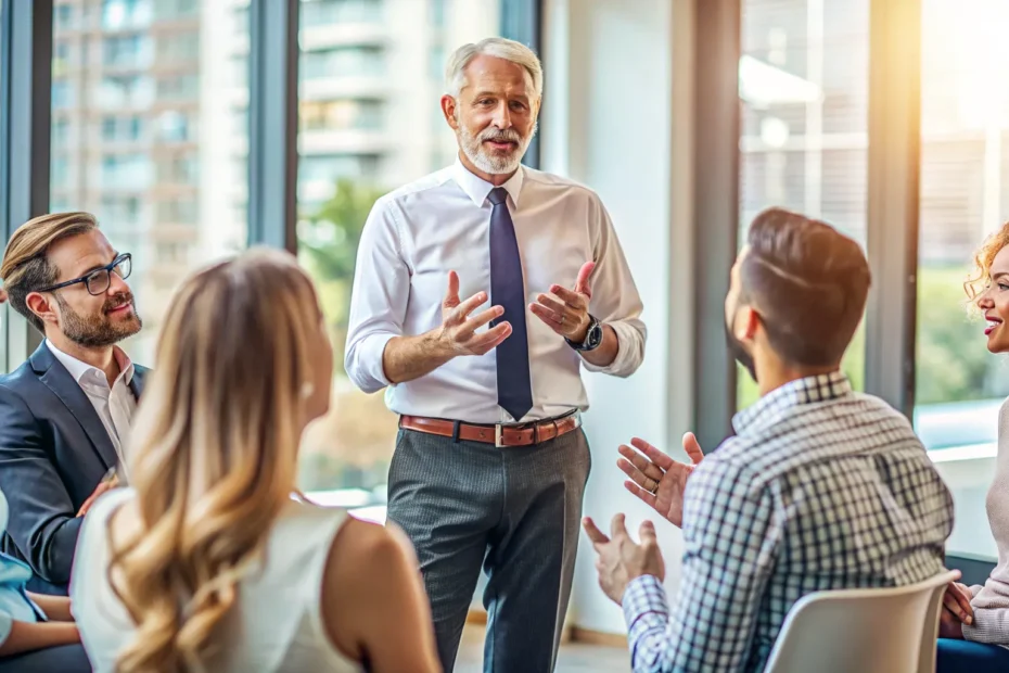 a man talking to a group about Why People Need Effective Listening Skills in Almost All Occupations